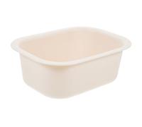 HIAKDOFT Thickened Lightweight Pp Plastic Basin for Baby Changing Table Water Basin Not Easy to Deform Or Break Beige Suitable for Baby Butt Washing and Diaper Changing
