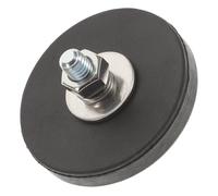 HIAKDOFT Threaded Rubber Coated Magnetic Mounting Base for Led Lighting and Camera Equipment, Magnetic Holder with Anti-scratch Coating, Suitable for Home and Outdoor Use