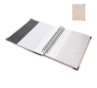 HIAKDOFT Ticket Storage Booklet Concert Ticket Album for Collectors Gray Loose-Leaf Receipt Memory Book Suitable for Travel and Event Souvenirs 120-pocket