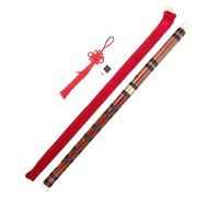HIAKDOFT Traditional Chinese Bamboo Flute e Tone Portable Two-piece Bamboo Flute Musical Instrument for Students and Beginners for Performance and Practice