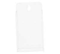 HIAKDOFT Transparent Wall Mount Remote Holder with Adhesive Strips Acrylic Storage Box for Living and Bathroom Versatile Organizer for Phones Pens Makeup Brushes No Drill Installation Easy