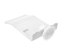 HIAKDOFT Turtle Basking Platform with Suction Cup Floating Resting Dock Aquarium Habitat Climbing Ramp for Reptiles and African Dwarf Frogs Medium White Plastic Tank Accessory