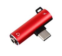 HIAKDOFT Type C to Audio Adapter Lightweight Portable Earphone Converter with Charging Support Plug and Play Headphone Adapter for Voice Calls and Music Listening
