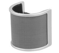 HIAKDOFT U Shape Microphone Windscreen Shield with Sponge Steel PP Mic Cover for Saliva Protection Noise Reduction Compatible with Various Microphones for Recording Live Broadcast Speech