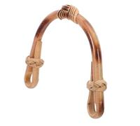 HIAKDOFT U-Shape Rattan Teapot Handle Replacement Ergonomic Heat-Resistant Grip for Ceramic Chinese Kettle Removable DIY Kung Fu Tea Pot Accessory with Vintage Style