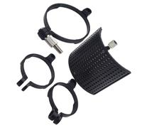 HIAKDOFT U-shaped Noise Reduction Microphone Pop Filter with Tripod Stand, Microphone Isolation Shield for Recording and Live Streaming, Desktop Mic Cover for Ktv and Podcast Accessories