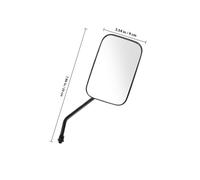 HIAKDOFT Ultra-wide Motorcycle Rearview Mirrors for Scooter Handlebar Mount Clear Reflective Surface with Build Enhanced Safety Blind Spot Visibility Compatible Side Mirror Replacement