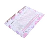 HIAKDOFT Undated Habit Tracker Planner with Goal Journal Weekly Habit Calendar for Motivation and Productivity Simple Pink and White Design for Students Mothers and Teachers Gift