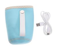 HIAKDOFT USB Bottle Warmer Sleeve Portable Infant Bottle Heater Blue Travel Heat Keeper Car Use Reusable Splash-Proof Insulated Neoprene Wrap
