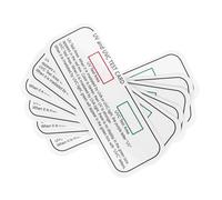 HIAKDOFT Uv Uvc Detector 6pcs Paper Test Strips for Uva Uvc Light Monitoring Backup Quantity for Outdoor and Indoor Uv Testing