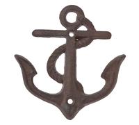 HIAKDOFT Vintage Cast Iron Anchor Wall Mount Hook Rustic Nautical Pothook Hanger for Home Decor Garden Storage Bathroom Coat Towel Organizer