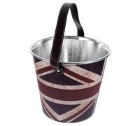 HIAKDOFT Vintage Ice Cube Bucket for Beer and Wine Cooling Thickened Iron Craft Barrel for Outdoor Picnic Bar Restaurant Use Smooth Surface Easy-clean Ice Storage Container