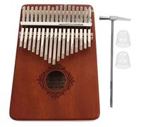 HIAKDOFT Vintage Key Kalimba Thumb Piano Portable Finger Pianio Miniature Musical Instrument for Beginners with Resonance and Wear Resistant Material