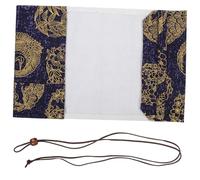HIAKDOFT Vintage Ornamental Book Sleeve Cover Adjustable Cloth Protector Washable Decorative Book Jacket for Notebooks and Journals
