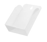 HIAKDOFT Wall Mount Media Organizer Adhesive Remote Control Holder with Acrylic Storage Box No Drill Wall Mounted Phone and Pen Organizer for Living and Stylish Modern Design