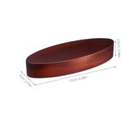 HIAKDOFT Walnut Wood Serving Tray Oval Decorative Charcuterie Platter Handcrafted Smooth Finish French Style Food Dish for Breakfast Lunch Dinner Table Appetizers and Candle Display
