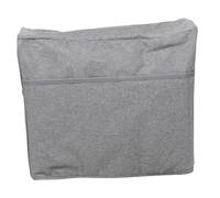HIAKDOFT Water-Resistant Large Capacity Sewing Machine Dust Cover Oxford Protector for Scratch and Liquid Prevention Easy-fold Organizer for Sewing Accessories Storage Gray Cover for Home