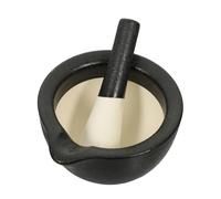 HIAKDOFT Wear-resistant Ceramic Small Matte Black Grinder Bowl for Laboratory Food and Spice Crushing Multipurpose Crusher and Food Tool