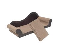 HIAKDOFT Wear-resistant Corrugated Paper Cat Scratching Sofa Lounge for Indoor Cats Protects Furniture From Claws Stylish Scratch Board Couch to Keep Home Clean and Tidy