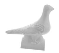 HIAKDOFT Weather-resistant Pigeon Figurine Roof Decor Lightweight Plastic Bird Statue with Traditional Chinese Design Easy to Install Architectural Dove Ornament for Home Decorations