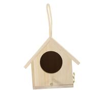 HIAKDOFT Wooden Garden Bird Nest Ornament Small Random Color Delicate Simulation Nest for Home Office Party Decoration and DIY Micro-landscape Random Color