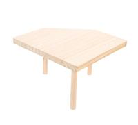 HIAKDOFT Wooden Hamster Platform with Legs for Climbing and Resting Multi-function Cage Landscape Stand and Chew-resistant Hamster Accessories for Pets