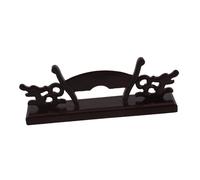 HIAKDOFT Wooden Hand Fan Organizer Stand Portable Folding Fan Rack Vintage Style Display Holder for Home and Office Storage