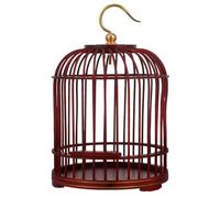 HIAKDOFT Wooden Hanging Bird Cage Vintage Small Animal Cage with Dome Top for Birds and Hamsters Suitable for Pet Carriers and Home Display