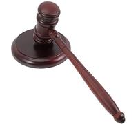 HIAKDOFT Wooden Judge Gavel with Base Auction Hammer Tool for Lawyers Judges Court Use Premium Safe Wood Easy to Store and Practical Design