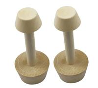 HIAKDOFT Wooden Pastry Pusher Double-Sided Tart Tamper Press for Egg Tarts Baking Kitchen Tool Smooth Polished Premium Wood Mold for All Types