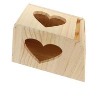 HIAKDOFT Wooden Rabbit Food Feeder Rack Dual Grass Holder and Elevated Feeding Bowls, Multifunctional Feeder Manger for Guinea Pig, Chinchilla and Small Pets