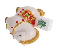 HIAKDOFT Zodiac Horse Resin Figurine Standing Sculpture for Home Office Decor Lightweight Motivational Horse Statue for Desk Bookshelf Inspirational Chinese Year Ornament for Success and