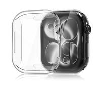 Hianjoo 2-PCS Screen Protectors Compatible with Apple Watch Series 11/10 46mm, TPU Plated Full Coverage Screen Bumper Case (clear)