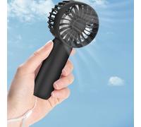 Hianjoo Portable Fan, Mini Handheld Fan, USB Rechargeable Cute Design Lightweight Pocket 3-Speed Personal Fans with Hand Strap for Home School Office Outdoor Sport Travel