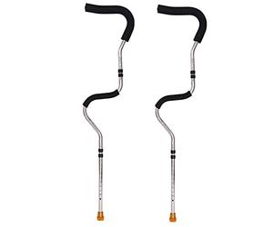 HIARAN Adjustable Underarm Crutches Portable Universal Crutch For Walking Adults Women Man Healthcare Medical Rehabilitation Detachable Storage (Color : 1pcs) anniversary Lucky Star