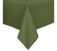 Hiasan 52 X 70 Inch Rectangle Textured Tablecloth - Waterproof Spillproof Antiwrinkle Jacquard Table Cloth for Kitchen and Dining Dinner, Outdoor Picnic, Holiday and Parties, Olive Green