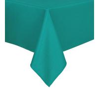 Hiasan 52 X 70 Inch Rectangle Textured Tablecloth - Waterproof Spillproof Antiwrinkle Jacquard Table Cloth for Kitchen and Dining Dinner, Outdoor Picnic, Holiday and Parties, Turquoise