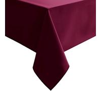 Hiasan Burgundy Tablecloth for Rectangle Tables - Waterproof Washable Polyester Fabric Table Cloth for Buffect Dining Birthday Party Wedding, 54 x 108 Inch