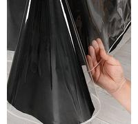 Hiasan Clear Plastic Table Cloth Rectangle 100% Waterproof - 60 x 90 Inch Vinyl Tablecloth Oilproof Stain Resistant Wipeable Table Cover for Dining, Parties, Picnic, Crystal Clear