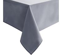 Hiasan Light Gray Rectangle Tablecloth - Waterproof Spillproof and Wrinkle Resistant Washable Polyester Table Cloth for Dining Party, 60 x 84 inch