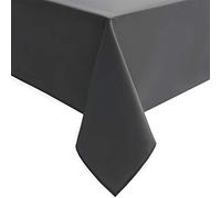 Hiasan Rectangle Tablecloth Grey - Wrinkle Resistant and Waterproof Washable Polyester Fabric Table Cloth for Dining Party and Outdoor Use, 54 x 80 Inch