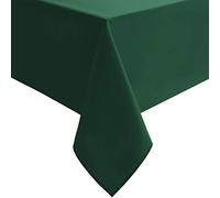 Hiasan Rectangle Tablecloth - Waterproof Washable Fabric Table Cloth for Wedding, Banquet, Gathering and Dining Room, 90 x 156 Inch, Hunter Green