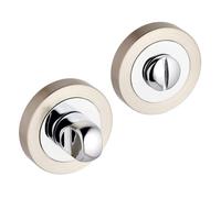 Hiatt Hardware Bathroom Toilet WC Door -Thumbturn Twist and Release Lock