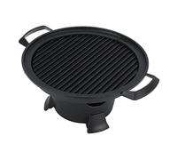 Hibachi Grill, Mini Charcoal Grill Nonstick Baking Pan Smokeless Firepit Smores Maker for Outdoor Camping, Die Cast Aluminum