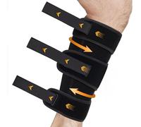 Hiball Adjustable Calf Brace for Men Women, Lower Leg Compression Wrap, Calf Compression Sleeve with Six Nylon Buckle Pressure Strips, Shin Splint & Calf Support for Torn Calf Muscle, Varicose Veins