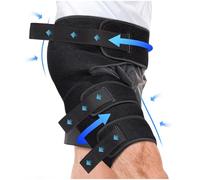 Hiball Adjustable Hip & Thigh Brace for Sciatica Pain Relief - Groin & Hamstring Medical Compression Sleeve Stabilizer for Men and Women, Buttock Support Wrap with Six Nylon Buckle Pressure Strips