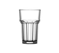 HiBall Half-Pint Glass Clear - CE Marked Reusable Polycarbonate Plastic - 284ml/10oz - Pack of 4