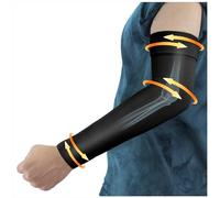 Hiball Lymphedema Medical Compression Arm Sleeve for Men Women, 20-30 mmHg Graduated Compression Full Arm Support