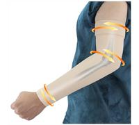 Hiball Lymphedema Medical Compression Arm Sleeve for Men Women, 20-30 mmHg Graduated Compression Full Arm Support
