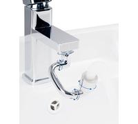 Hibbent 1080° Swivel Faucet Extender, Metal Rotating Sink Faucet Aerator with Brass Extension, Dual Function, 2 Modes, Kitchen & Bathroom, Sink Sprayer